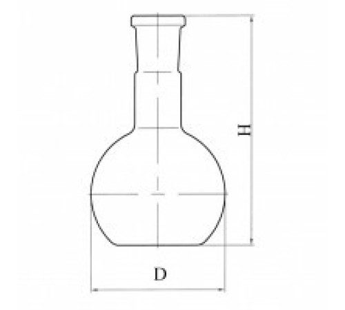 Колба плоскодонная П-1-1000-29/32 со шлифом