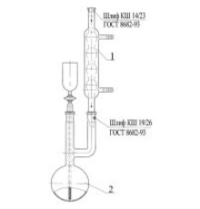 Прибор для перегонки цианидов 500 мл ГФ 5.184.111