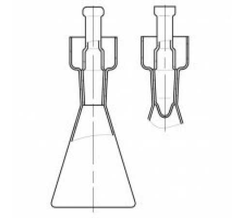 Склянка БПК-100-19/26 с пробкой, исп. 2