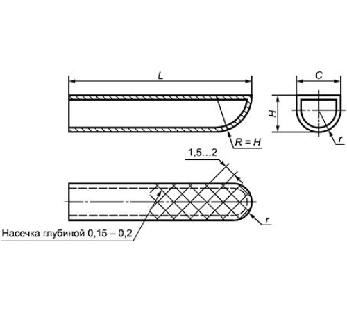 Наконечники для щипцов из платины Изделие N 220-3 Наконечники для щипцов из платины Изделие N 220-3